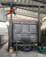 Horno tipo caja con puerta retráctil y deflector, temperatura de trabajo de 1400°C, capacidad de 100 kg/h, control de temperatura inteligente