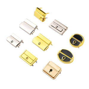 Lockable Metal Snap Clasps Square Buckles For Bags Luggage Hardware Accessories Security Feature - Product Image 5