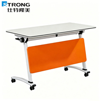 Vente directe d'usine, table de bureau pliante en bois facile à assembler, table de réunion, table de conférence pour étudiants, table de conférence pour salle de réunion