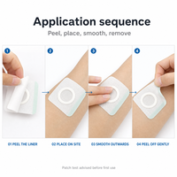 Patch de plâtre vierge en tissu non tissé, laminé à chaud, respirant, pour points d'acupuncture, destiné à la pâte à base de plantes