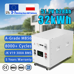 EU DP 32kWh 628Ah 8000รอบในบ้าน48V 51.2V MB56รอบ JK BMS RS485สามารถเชื่อมต่อแบบขนานกันได้แบตเตอรี่เก็บลิเธียมไอออนพลังงานแสงอาทิตย์แบบแยกส่วน - Product Image 1