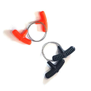 Scie à fil avec poignée en PP orange, outil de survie compact en acier inoxydable pour le camping et les situations d'urgence - Product Image 5
