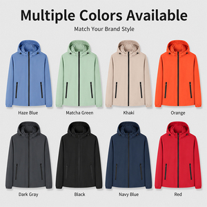 Veste imperméable en polyester personnalisée avec logo brodé et impression sérigraphique pour le personnel bancaire, uniforme d'entreprise, veste de travail - Product Image 2