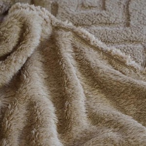 Ma Thuật Màu Nâu Ấm Cúng Siêu Mềm Đám Mây Giống Như Không Khiếm Khuyết <span class=keywords><strong>Fluffy</strong></span> 100% Polyester Sọc Micro Lông Sợi Lớn Mùa Đông Đan Ném Chăn - Product Image 6