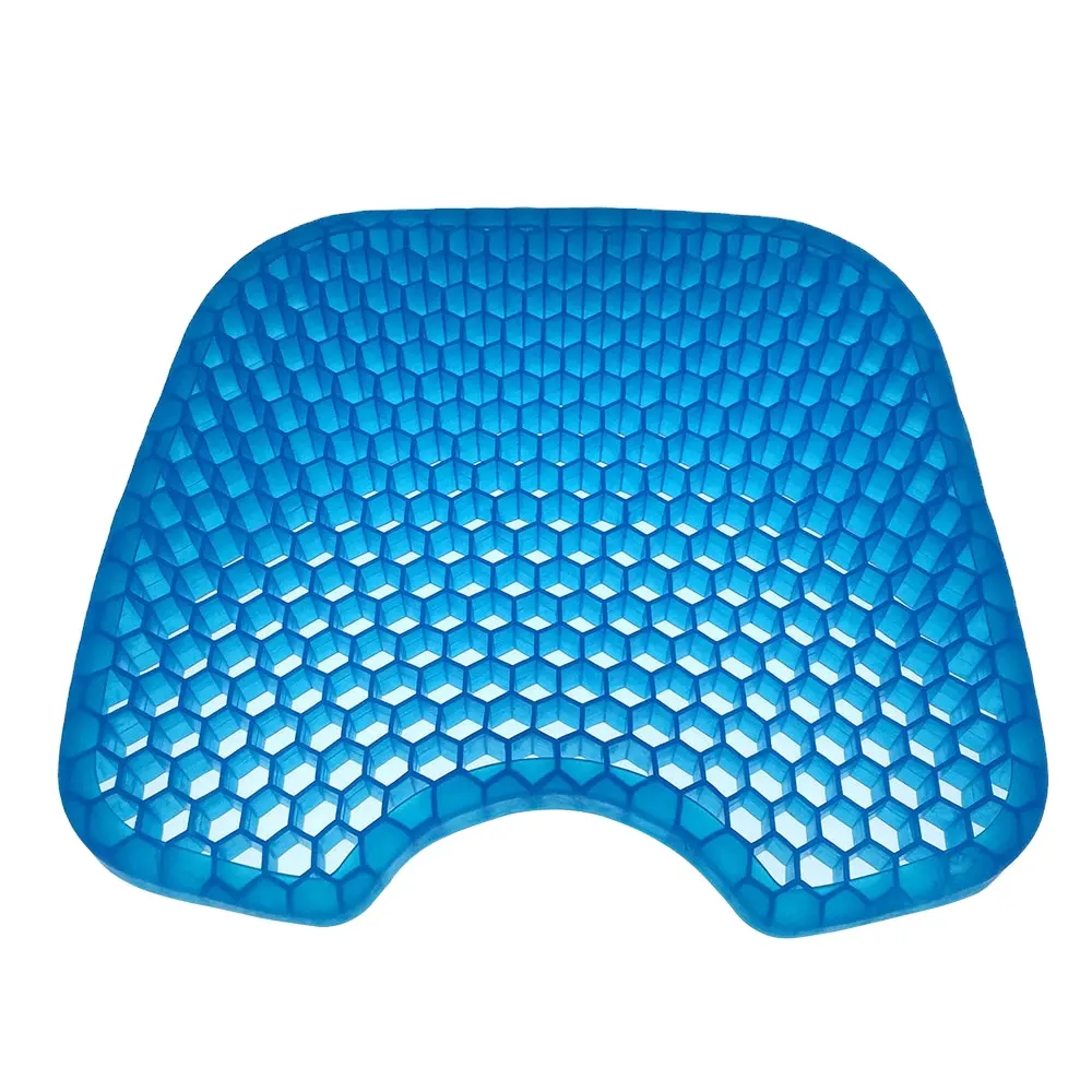 Car Seat Silicon Cushion High Quality Office Cooling Gel Silicone Honeycomb Car Seat Cushion With Out Cover Removable Cooling Gel Car Seat Cushion