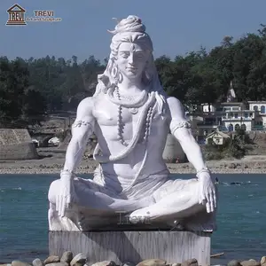 منحوتة يدويًا إله الهند منحوتة دينية تمثال إله هندوسي نحت كبير