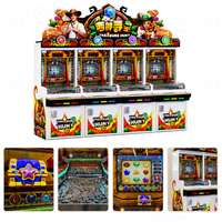 Máquina recreativa original para parques de atracciones, diseñada como máquina de empuje de monedas con alta rentabilidad y solución de empuje de monedas