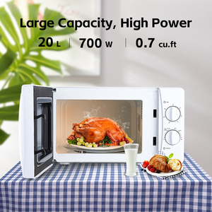 Four à micro-ondes électrique portable TYTXRV pour camping-car et maison, 110V/220V, 20L, 700W, avec commande par bouton rotatif - Product Image 3