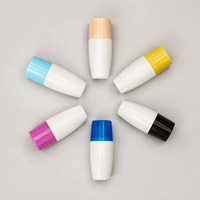Flacon roll-on vide en plastique PP de 50 ml pour déodorant, huiles essentielles et parfum, avec bille lisse