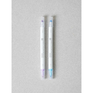 Shabet 2-Pack doppio evidenziatore Baby Blue & viola Art marker con colori vivaci - Product Image 1