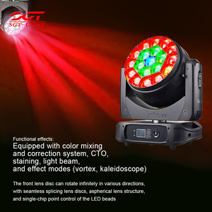 Cabeza móvil Bee Eye <span class=keywords><strong>de</strong></span> alta potencia 19*40W LED RGBW 4 en 1 con zoom, <span class=keywords><strong>luz</strong></span> <span class=keywords><strong>de</strong></span> lavado, lente giratoria y Big Bee Eye para eventos, fiestas y discotecas - Product Image 5