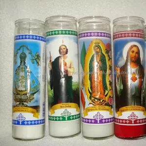 Chakra 3/7/10/15/22 Days Votive Candles Spiritual Candles Church Prayer Religious Glass Candle Jar