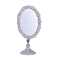 Usine en gros européen vintage baroque miroir de table dressing miroir créatif HD bureau princesse maquillage miroir