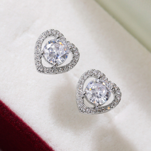 Caoshi Hình Dạng Khác Nhau Thiết Kế Đảng Quà Tặng Zircon Bling Bling <span class=keywords><strong>Stud</strong></span> Bông Tai Cho Phụ Nữ Đẹp Sáng Bóng Đồ Trang Sức Bông Tai - Product Image 3
