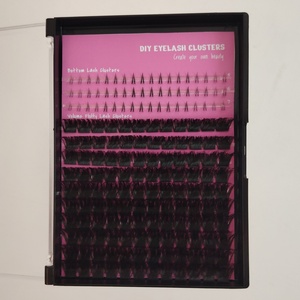 Kit de <span class=keywords><strong>Cils</strong></span> en Grappe DIY en Gros, Marque Privée, <span class=keywords><strong>Cils</strong></span> Volumineux avec Pointes et <span class=keywords><strong>Cils</strong></span> Inférieurs - Product Image 5