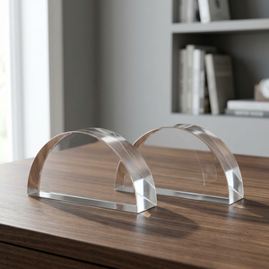 Blocs semi-circulaires en acrylique transparent de différentes tailles, modèle CISCO 1753, instrument optique pédagogique pour les sciences médicales - Product Image 2