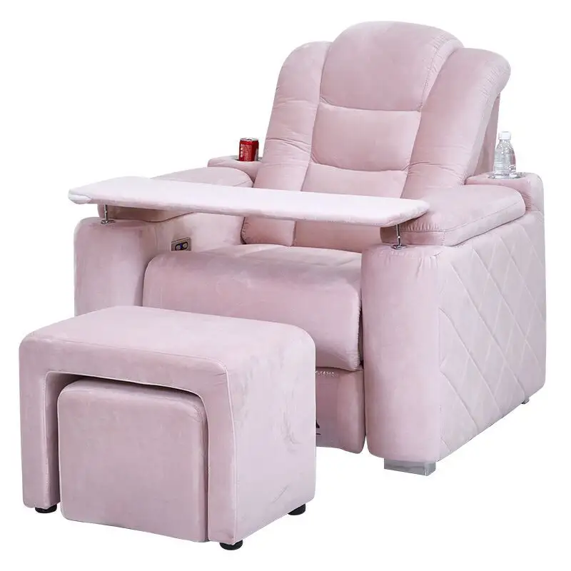 Fauteuil de luxe confortable pour Nail Art, chaise multifonctionnelle pour extension des cils, chaise de beauté du visage, chaise de manucure et de pédicure