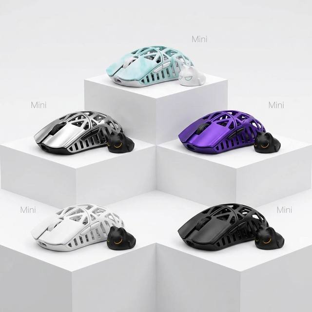 WLMOUSE Beast X Mini Pro 34g Magnesium Gaming Mouse PAW3950HS 8K Polling Nordic 52840 Optical TTC Encoder Dual Dongle Wireless