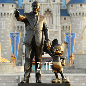 Custom a Grandezza naturale Bronzo Famoso Mickey Mouse E <span class=keywords><strong>Uomo</strong></span> <span class=keywords><strong>Statua</strong></span> - Product Image 1