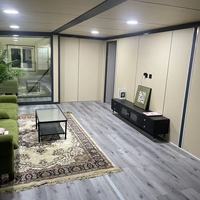 Maison conteneur modulaire pliable à double aile déplaçable avec design ferme et solutions d'appartement de style contemporain