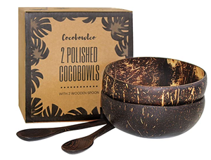 Mini diseño de coco madera reutilizable Tazones <span class=keywords><strong>Palma</strong></span> Conjunto con cáscara Olor Madera Juego De Tazones para fiesta Charcutería - Product Image 6