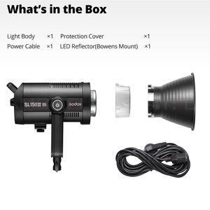 ไฟสตูดิโอ GODOX SL150III BI SL200II BI <span class=keywords><strong>SL300</strong></span> BI ไฟวิดีโอ LED ปรับได้ 2800K-6500K สำหรับ YouTube ถ่ายภาพบุคคล CRI 96 - Product Image 6