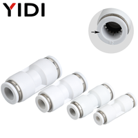 Raccord rapide pneumatique double tuyau droit en plastique PU PG 10 mm, raccord de tuyau 8 mm, connecteur YIDI, 1,5 MPa