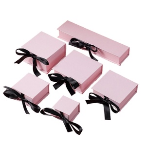 Biodegradable Custom Jewelry <b>Boxes</b> for Present Luxury Brand Clothing Packaging Gift Box Packaging for <b>Wedding</b> Candy With Ribbon - Product Image 1