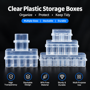 Cajas de Plástico PP Ecológicas Personalizadas al por Mayor de 10 ml con Embalaje Transparente, Tapa para Contenedor de Almacenamiento - Product Image 2