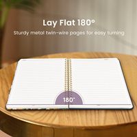 Cuaderno de Regalo al por Mayor de Alta Calidad, Personalizado, en Oferta, A5, con Diseño Interior Rayado, Tapa Dura, Encuadernación en Espiral, Material PP, 140 Hojas