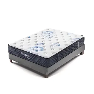 Double side use pillow top commercial hotel encased innerspring mattress roll up bonnell coil mattress in box