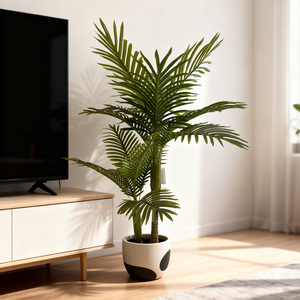 Árbol Bonsái Artificial de Palma Hawaiana de 120 cm, Ecológico, Decoración de Plástico para Interiores, para Cumpleaños y Pascua - Product Image 4