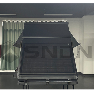 เต็นท์หลังคาแข็ง SNDN 4wd ทรงสามเหลี่ยม เต็นท์หลังคาแบบเปลือกหอย สำหรับ 2 คน ทำจากอลูมิเนียม สำหรับตั้งแคมป์บนหลังคารถ - Product Image 4