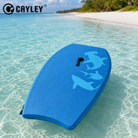 Bodyboard léger pour enfants avec laisse de poignet, planche de surf à motif de requin pour la plage, la piscine, les sports nautiques