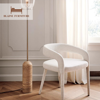 Vente en gros d'usine de chaises de salle à manger de luxe en tissu éponge haute densité meubles de chaises de restaurant