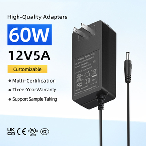 Alimentation électrique à découpage 12V 5A 60W Adaptateur AC/DC 12 volts 5 ampères 12 <span class=keywords><strong>Volt</strong></span> 5 Ampères AC DC 5V 6V 9V 15V 24V 36V Adaptateur avec UL FCC CE - Product Image 2