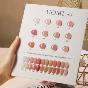 Set de 12 Geles de Uñas Transparentes con Efecto Jade, Secado Rápido, Blanqueadores, Tono Piel Natural, Base Roja Saludable, Gel Jelly para Uñas - Product Image 1