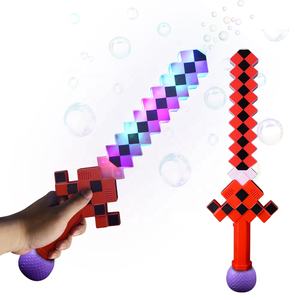 LED Light-Up <span class=keywords><strong>Pixel</strong></span> Sword Toy Unisex Kids Nuevo diseño Flashing Plastic Bubble Sword - Product Image 1