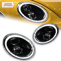 Phares avant pour Beetle 2013-2019, 12 V, avec feux de jour LED modifiés et clignotants séquentiels