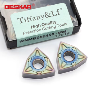 Hot Bán Tiffany & Lf Deskar CNC Máy Tiện Carbide Chèn Chuyển Công Cụ WNMG080408-MM-TF618 Lathe Chủ Sở Hữu Quay Chèn - Product Image 1