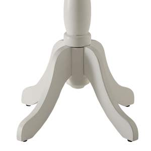 Table de console de piédestal tourné blanc DB avec caractéristiques de table d'appoint - Product Image 4