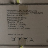 Ventilateurs de plafond solaires LED rechargeables de 56 pouces avec lumière, moteur BLDC DC et télécommande pour usage domestique ou hôtelier, ventilateur de plafond AC/DC