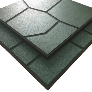 Màu xanh lá cây thảm sàn cao su không thấm nước và chống trượt cho sân vườn phòng tập thể dục sân chơi - Product Image 1