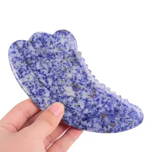 Pietra naturale giada Gua Sha massaggiatore bordo bellezza del viso raschiatura strumenti di massaggio per la cura della pelle viso GuaSha SPA terapia fisica