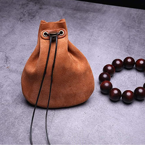 Cross-border retro wallet leather pouch drawstring gift <b>bag</b> jewelry storage <b>bag</b> creative portable <b>coin</b> and dice <b>bag</b> - Product Image 5