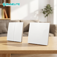 SHINELITE Nouveaux interrupteurs muraux à bouton-poussoir 16 A, interrupteur d'éclairage mural, interrupteur électrique, certificat CB CE