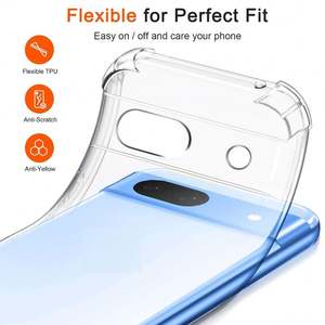 Funda Protectora de Silicona Suave a Prueba de Golpes para Google Pixel 9 XL 18 Pro 19A L10 15 16 17 Ultra Delgada, Carcasa Trasera Transparente - Product Image 4