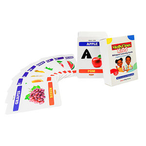 Muestra Gratuita de Tarjetas de Memoria con Impresión de Logotipo Personalizado, Tarjetas de Aprendizaje de Palabras Visuales para Niños, <span class=keywords><strong>Juego</strong></span> de Cartas Educativas - Product Image 3