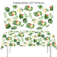 Décoration d'été sur le thème de Hawaï, vaisselle jetable, assiettes en papier de 7/9 pouces, serviettes, nappe, bannière, anniversaire, banquet, voyage