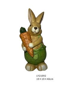 庭の装飾のためのMGO動物の形の植木鉢マグネシアウサギフラワープランターガーデンプランター - Product Image 4